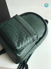 Bottega Veneta Intrecciato Leather Backpack Green Size 41x28.5x16cm  - 2