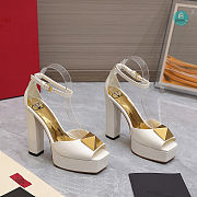 Valentino Garavani Off-White One Stud 120 Heeled Sandals Size 35-42cm - 1