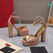 Valentino Garavani Beige One Stud 120 Heeled Sandals Size 35-42cm - 6