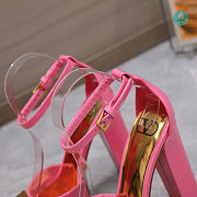 Valentino Garavani Pink One Stud 120 Heeled Sandals Size 35-42cm - 6