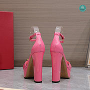 Valentino Garavani Pink One Stud 120 Heeled Sandals Size 35-42cm - 4