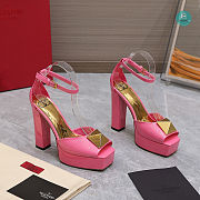 Valentino Garavani Pink One Stud 120 Heeled Sandals Size 35-42cm - 2
