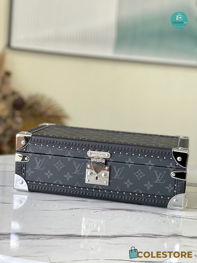 Louis Vuitton 8 Watch Case Black Size 35x12x19.5cm - 1