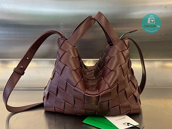 Bottega Veneta Bowling Cassette Brown Size 28x21x16.5cm 