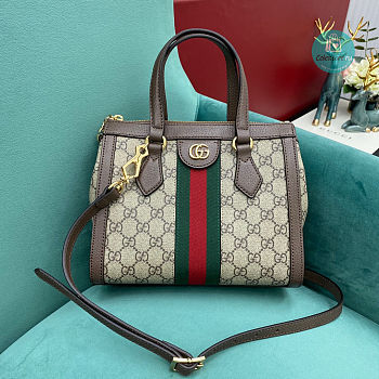 Gucci Ophidia Small GG Tote Bag 547551 Brown Size 24x20x1.5cm
