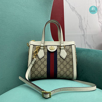 Gucci Ophidia Small GG Tote Bag 547551 White Size 24x20x1.5cm