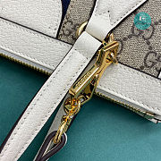 Gucci Ophidia Small GG Tote Bag 547551 White Size 24x20x1.5cm - 3