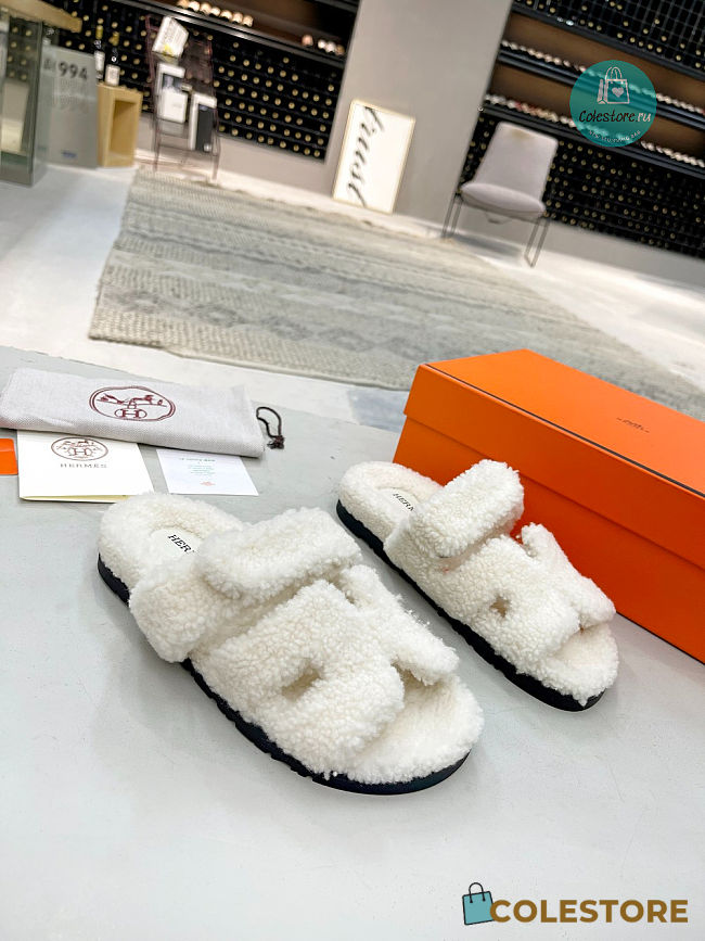 Hermes Cyprus Sandals White Size 35-45cm - 1