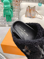  Louis Vuitton Paseo Flat Comfort Slipper Black Size 35-40cm - 6