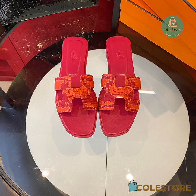 Hermes Slipper Pink/Orange Size 35-40cm - 1