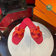 Hermes Slipper Pink/Orange Size 35-40cm - 6