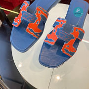 Hermes Slipper Blue/Orange Size 35-40cm - 2