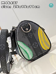 Louis VuittonxYayoi Kusama Keepall Size 25x15x11cm - 4