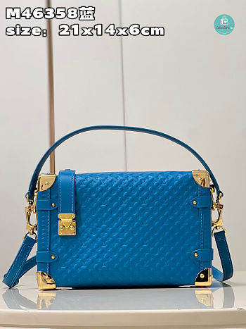 Louis Vuitton Monogram M46358 Blue Size 24.5x16.5x8.5cm