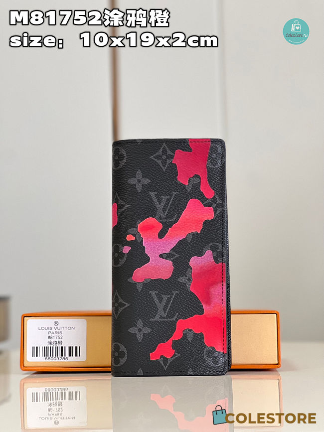  Louis Vuitton Brazza Wallet Pink/Red Size 10x19x2cm - 1