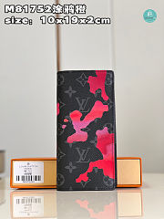  Louis Vuitton Brazza Wallet Pink/Red Size 10x19x2cm - 1