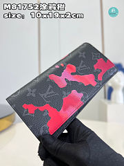  Louis Vuitton Brazza Wallet Pink/Red Size 10x19x2cm - 4