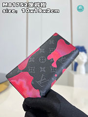  Louis Vuitton Brazza Wallet Pink/Red Size 10x19x2cm - 2