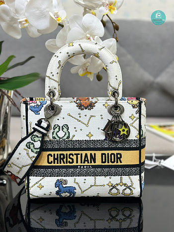 Dior D-Lite Small Book Tote Zodiac Size 24 x 20 x 11cm