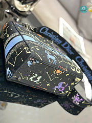 Dior D-Lite Small Book Tote Zodiac Black Size 24 x 20 x 11cm - 3