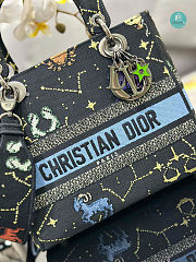 Dior D-Lite Small Book Tote Zodiac Black Size 24 x 20 x 11cm - 6