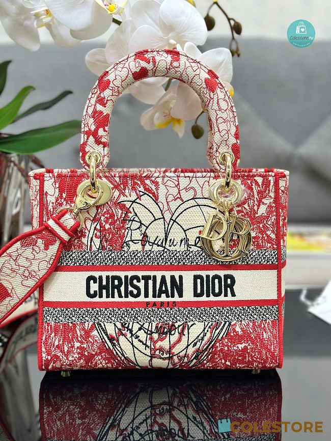 Dior Lady D-Lite D-Royaume d'Amour Size 24 x 20 x 11cm - 1