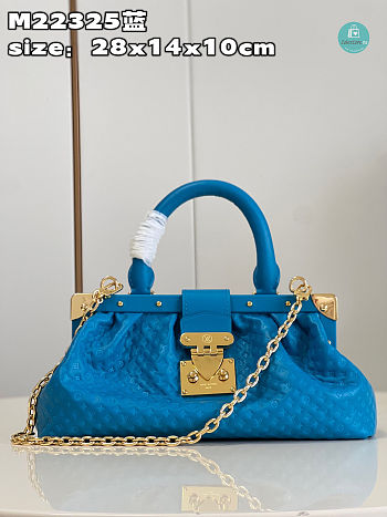  Louis Vuitton Monogram Clutch Blue Size 28x14x10cm