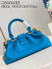  Louis Vuitton Monogram Clutch Blue Size 28x14x10cm - 4