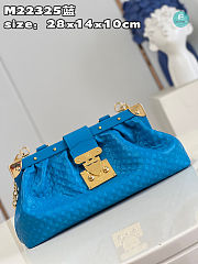  Louis Vuitton Monogram Clutch Blue Size 28x14x10cm - 3
