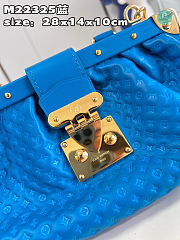  Louis Vuitton Monogram Clutch Blue Size 28x14x10cm - 2