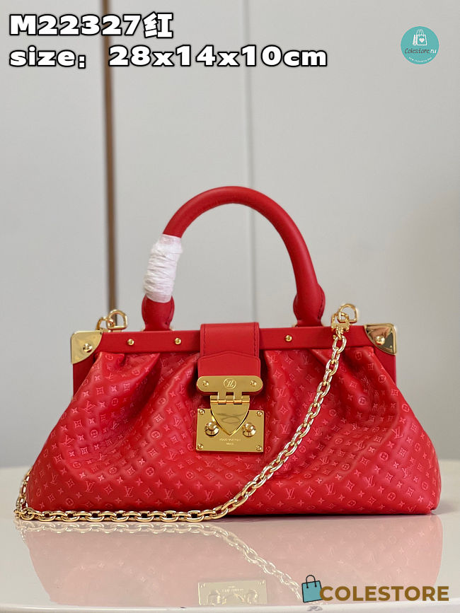  Louis Vuitton Monogram Clutch Red Size 28x14x10cm - 1