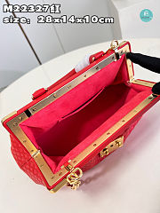  Louis Vuitton Monogram Clutch Red Size 28x14x10cm - 5