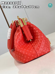  Louis Vuitton Monogram Clutch Red Size 28x14x10cm - 3