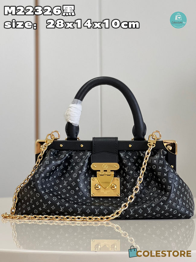  Louis Vuitton Monogram Clutch Black Size 28x14x10cm - 1
