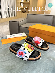 Louis Vuitton x YK Pool Pillow Flat Comfort Slipper White  - 4
