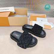 Louis Vuitton Pool Pillow Comfort Slipper Black Size 35-41cm - 5