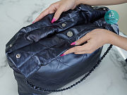 Chanel 22 Small Handbag Blue Navy Size 39x42x8cm - 4