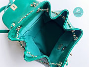 Chanel Backpack Duma Green Lambskin CC 18×18×12cm - 2