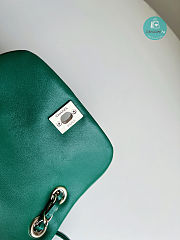Chanel Backpack Duma Green Lambskin CC 18×18×12cm - 3