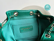 Chanel Backpack Duma Green Lambskin CC 18×18×12cm - 5