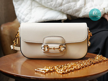 Gucci Horsebit 1955 In White Size 24x13x5.5cm