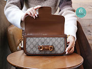 Gucci Horsebit 1955 In Brown Size 24x13x5.5cm - 5