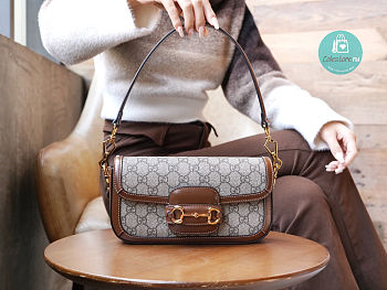 Gucci Horsebit 1955 In Brown Size 24x13x5.5cm