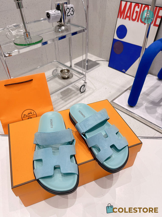 Sandals Hermès Chypre Blue Size 35-45cm - 1