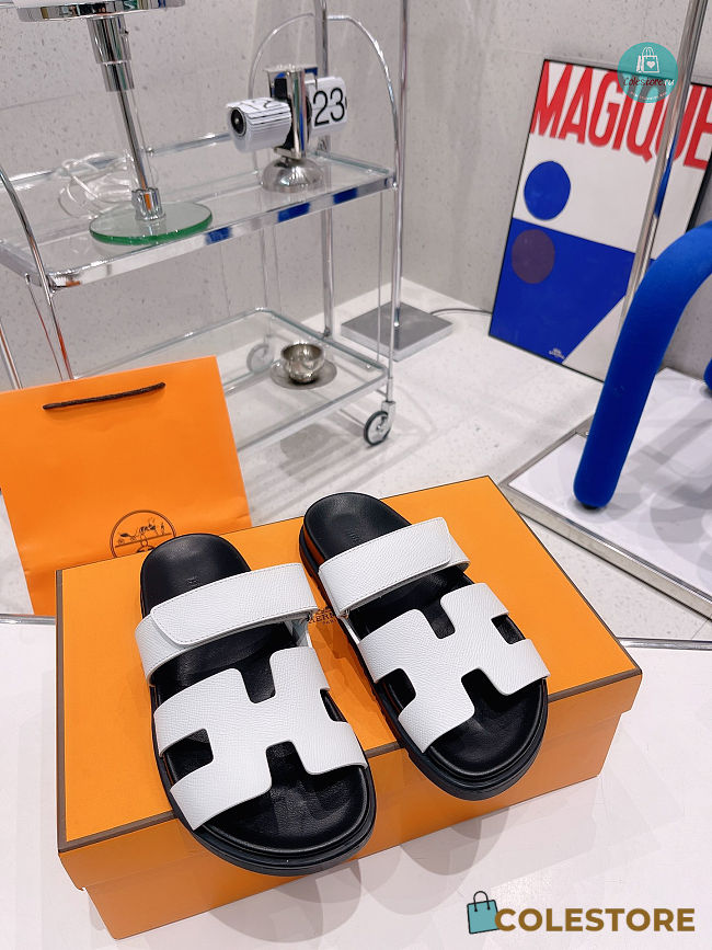 Sandals Hermès Chypre White Size 35-45cm - 1