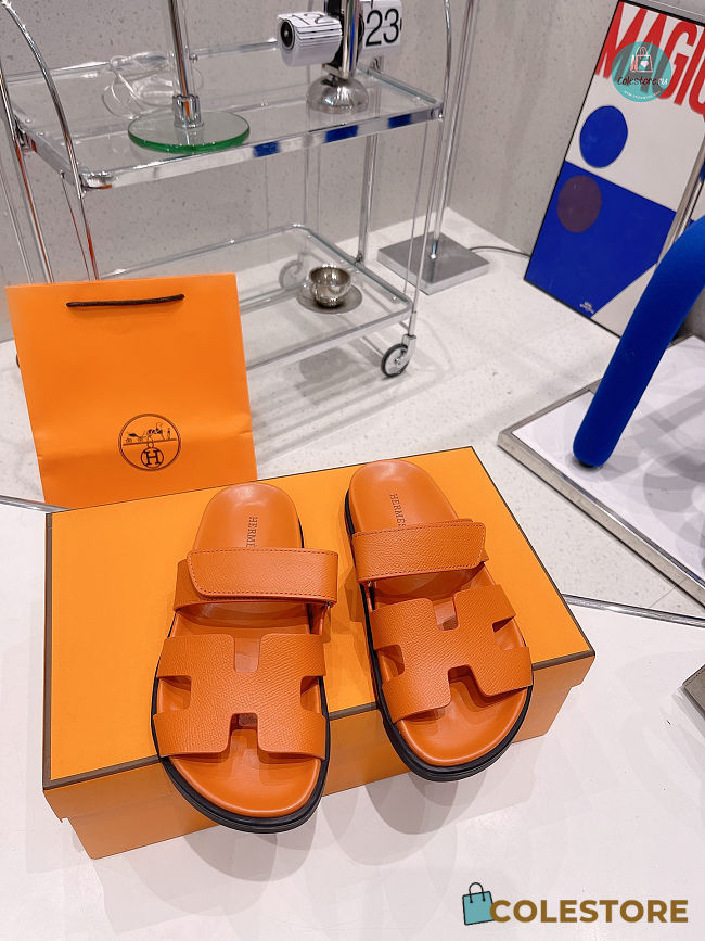 Sandals Hermès Chypre Orange Size 35-45cm - 1