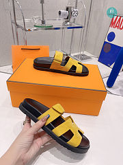 Sandals Hermès Chypre Yellow Size 35-45cm - 4