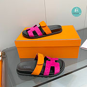 Sandals Hermès Chypre Pink/Orange Size 35-45cm - 5