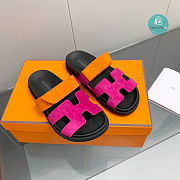 Sandals Hermès Chypre Pink/Orange Size 35-45cm - 3