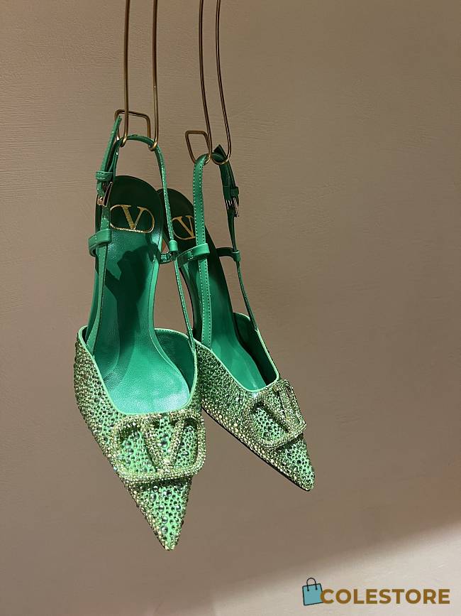 Valentino Garavani Swarovski Green Size 35-40cm - 1